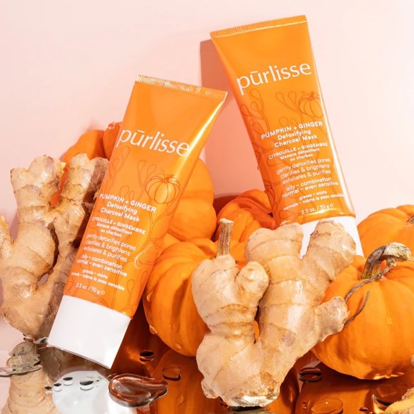 NEW Pürlisse Pumpkin + Ginger Detoxifying Charcoal Mask - Picture 2 of 15